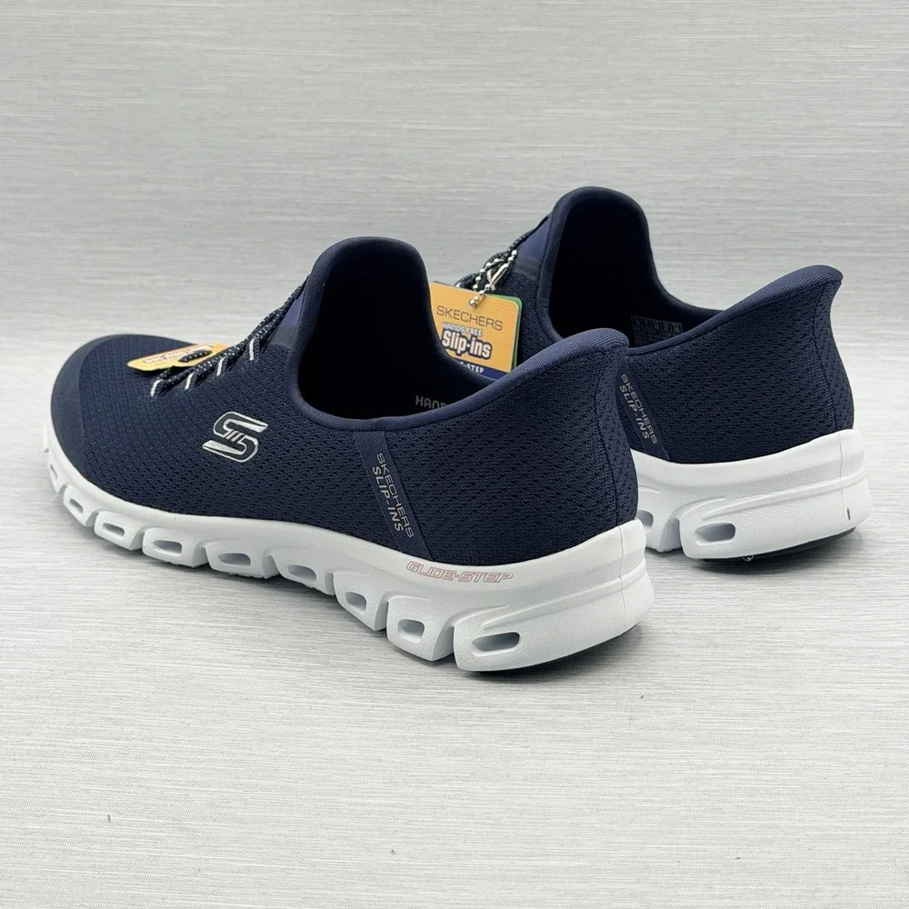 Skechers Glide Step Sneakers Women's 9 Blue Lightweight Navy Walking 104547
